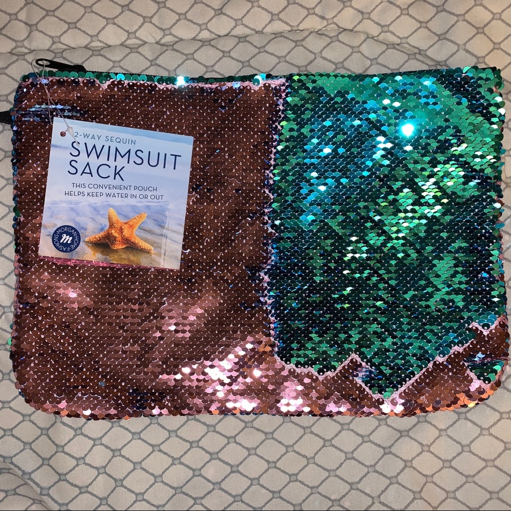 2-Way Sequin Swimsuit Sack